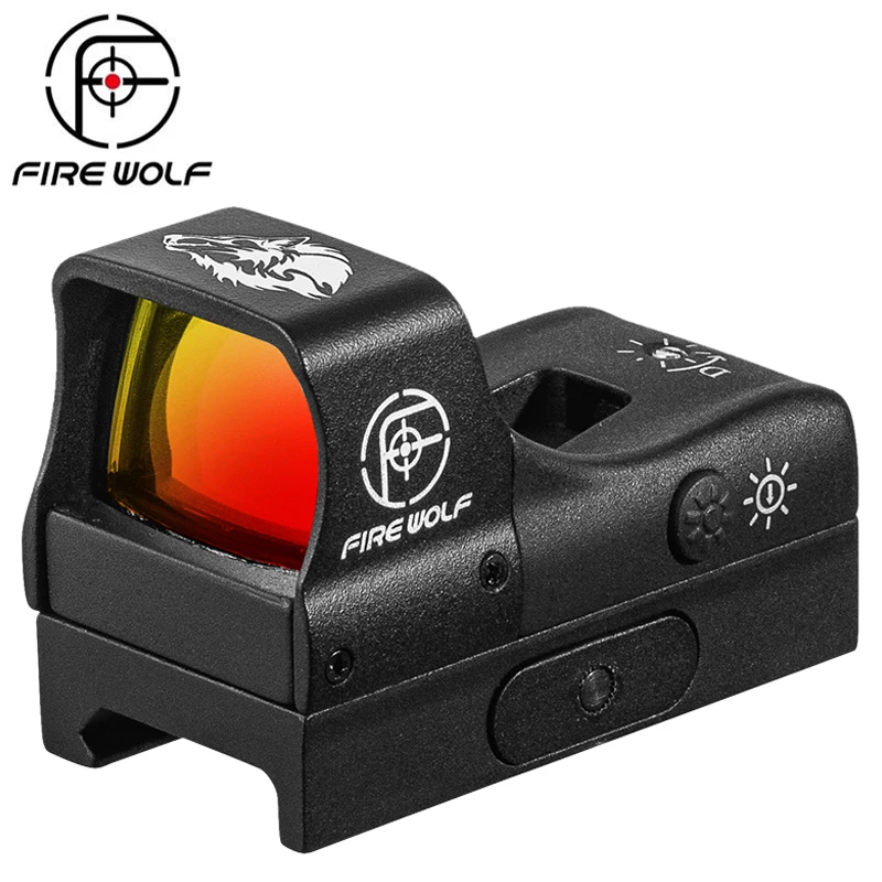 

FIRE WOLF Mini RMR Red Dot Sight Scope 3 MOA Reticle Shake Wake Motion Sensing Illumination 1000G