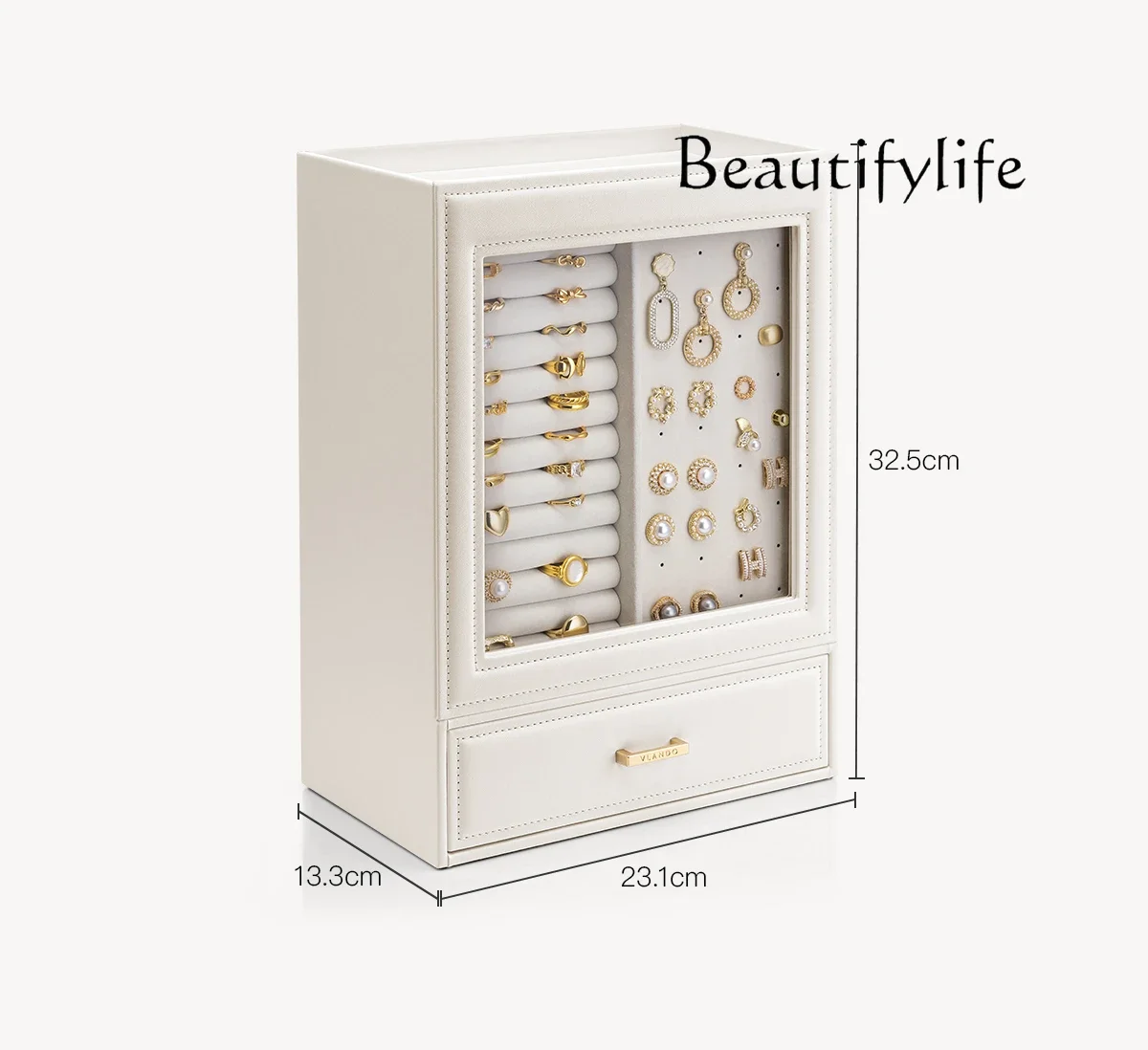 Fashion exquisite jewelry box, necklace, hand jewelry storage box, large capacity