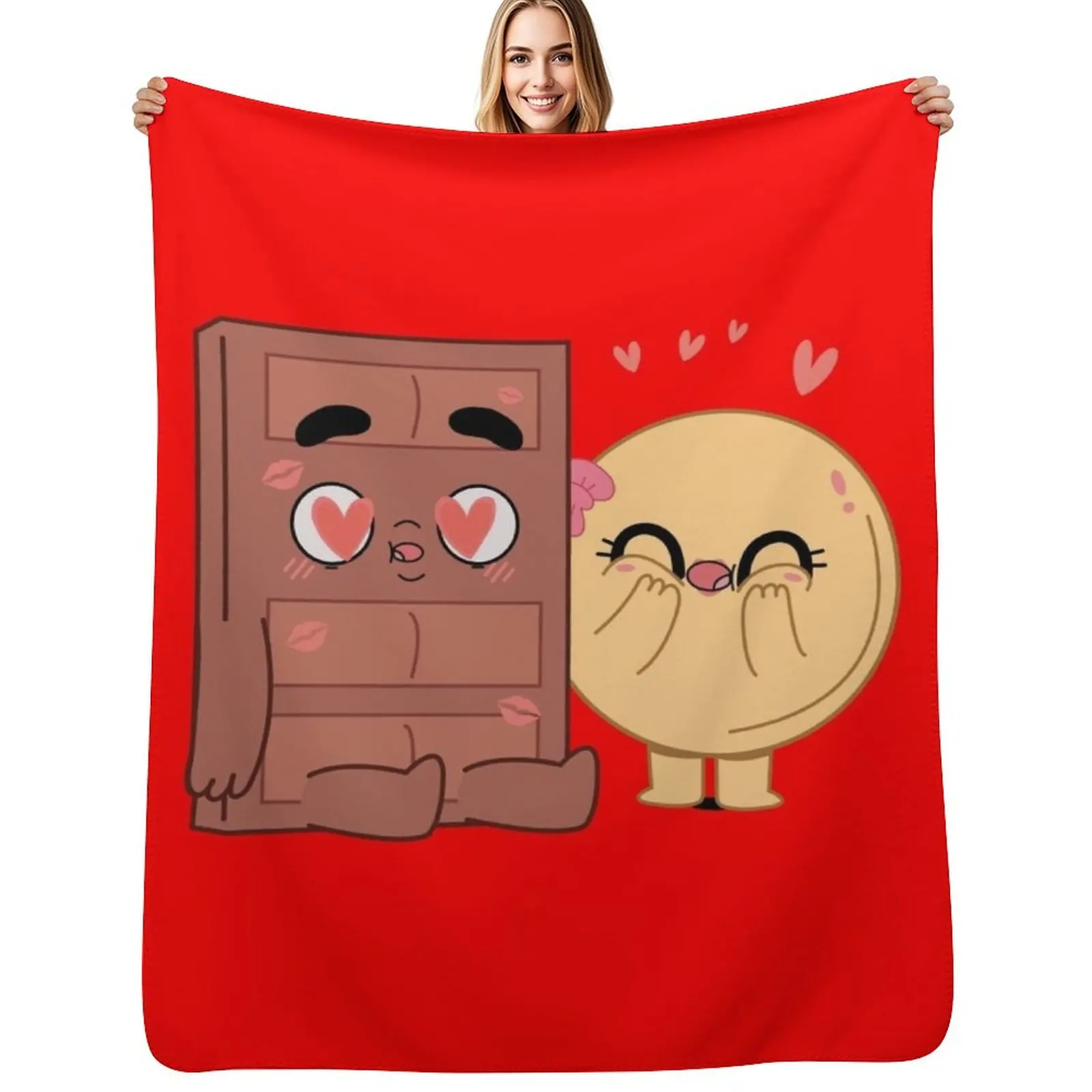 

Choco And Pancake Couples Love Throw Blanket Softest Luxury St Soft Plush Plaid Soft Beds Blankets