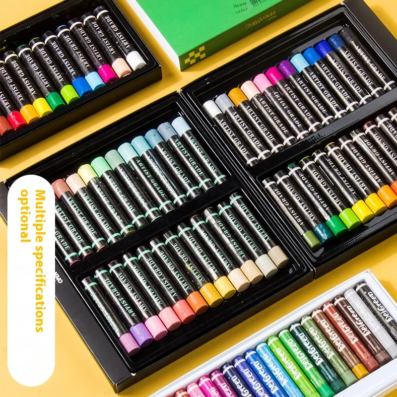 24/38/46/60 Colors Oil Pastel Set Professional Painting Draw Graffiti Art Crayon Washable Round Non Toxic Sticks School Supply