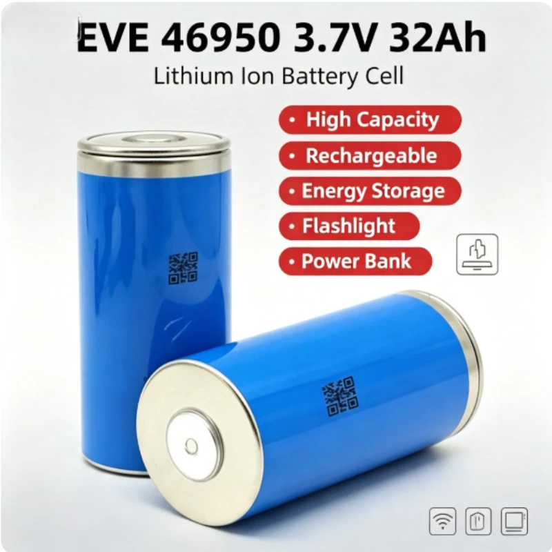 46950 100% New Original 32Ah 3.7V for EVE Lithium Ion Battery High-cpacity Car Starter Power Bank Rechargeable Battery