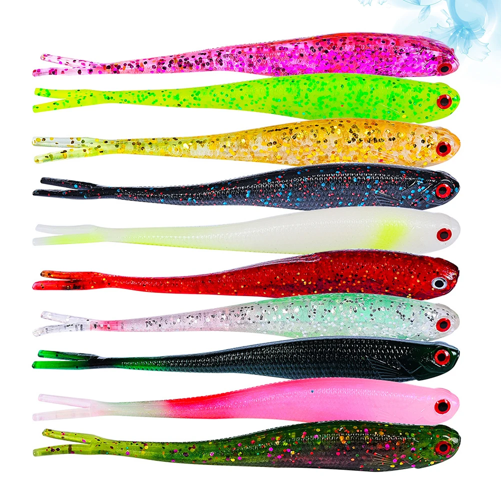 10pcs Fishing Lures For Outdoor Freshwater Saltwater Lightweight Durable Fish Attractor Simulated Baits Fishing Supplies Tools
