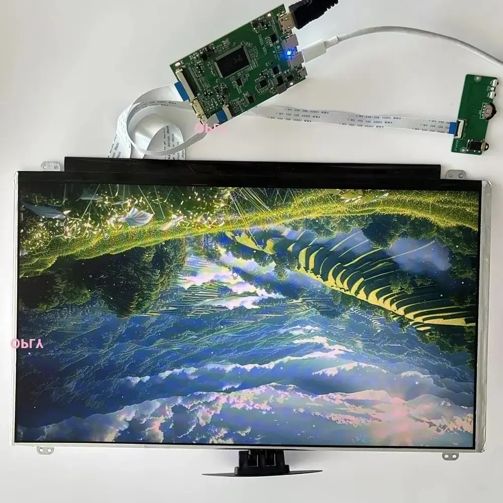 

Комплект платы контроллера 2, тип-C, мини-HDMI, совместимый с ПК PS X360, ноутбук, малиновый + 15,6 дюйма, 1920X1080, FHD, IPS, EDP, панельный экран