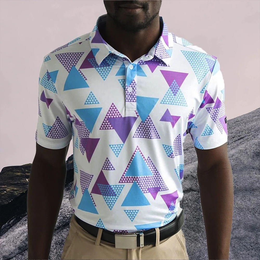 

Мужские рубашки-поло с коротким рукавом, повседневные рубашки-поло для гольфа, Повседневная футболка с лацканами для спорта и тенниса, максимальный комфорт и Стильная летняя одежда