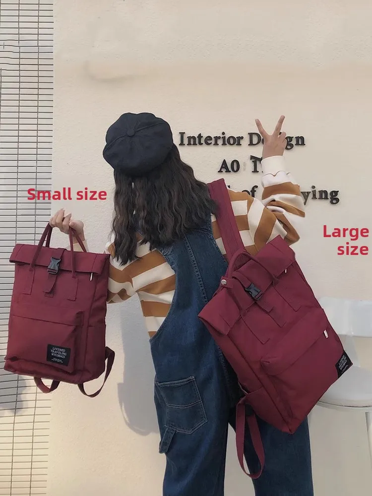 Large Capaci Bapa for Women 4 Inch Laptop Bag Dual oulder College Student Bookbag Faionable Commuter Sle Polyest...