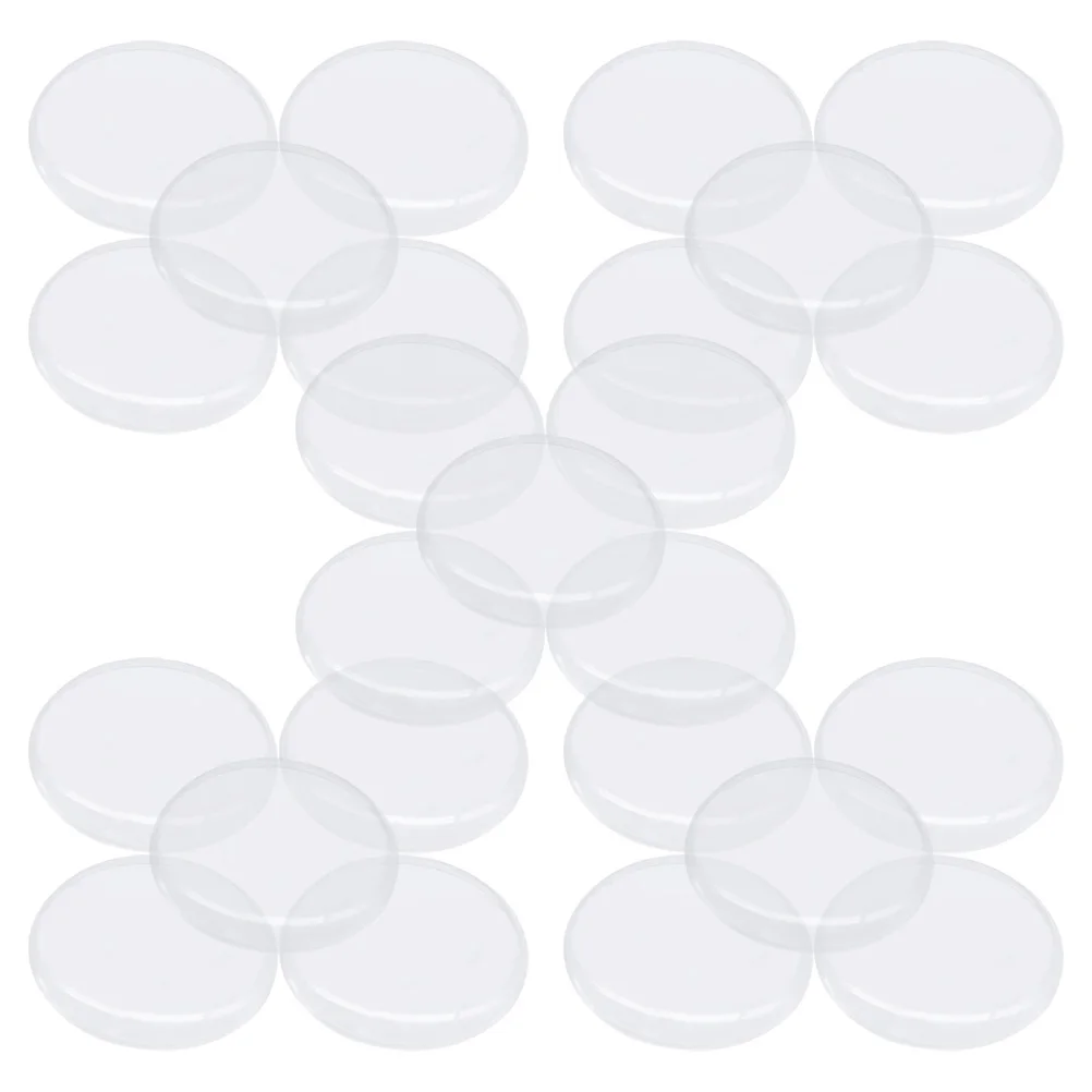 

25Pcs Clear Acrylic Watch Lid Durable Round Protector Glass Cover Watch Repair Supplies Dial Replacement Wristwatch Lid