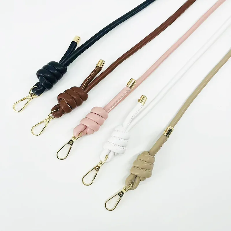 

2pcs PU Leather Bag Strap DIY Replacement Bucket Bag Drawstring Rope Backpack Beam Pocket Purse Crossbody Strap Accessories