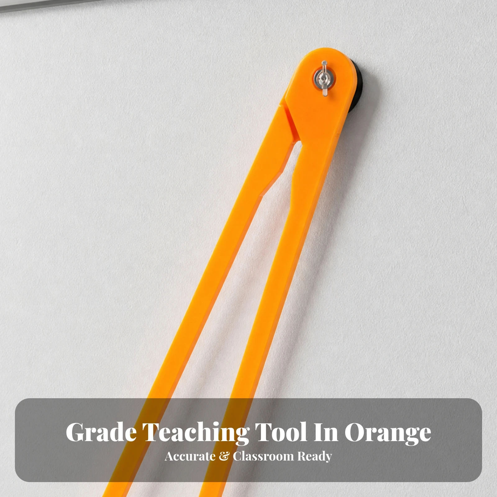 Large Plastic Teaching Compass Versatile Giant Classroom Compass Two-in-oneUse Non-Slip for Math Teachers, Presentations