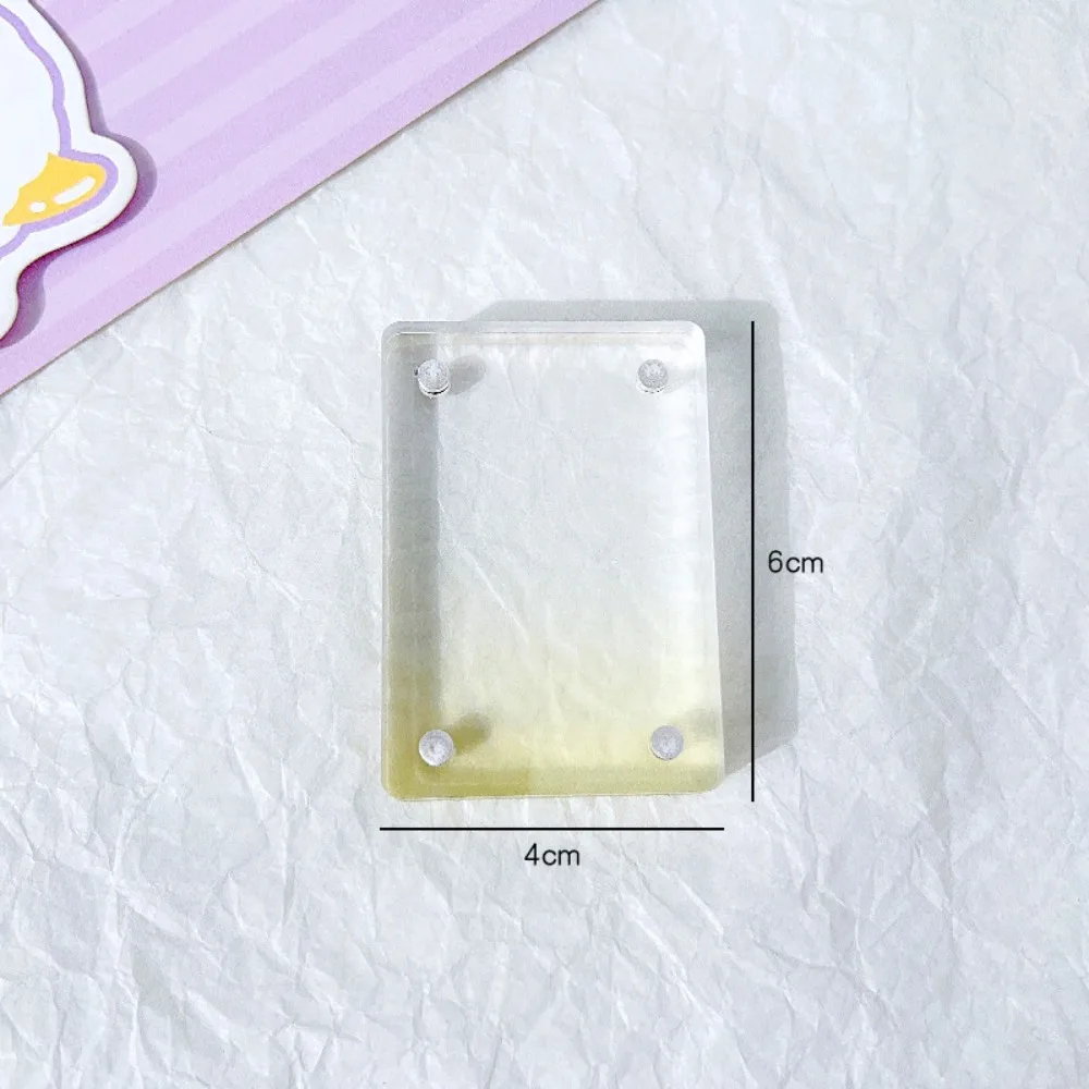 Magnetic Suction Guka Magnetic Acrylic Card High Transparency Double-Sided DIY Mini Sticker Guka Plate Photo Protector Cute