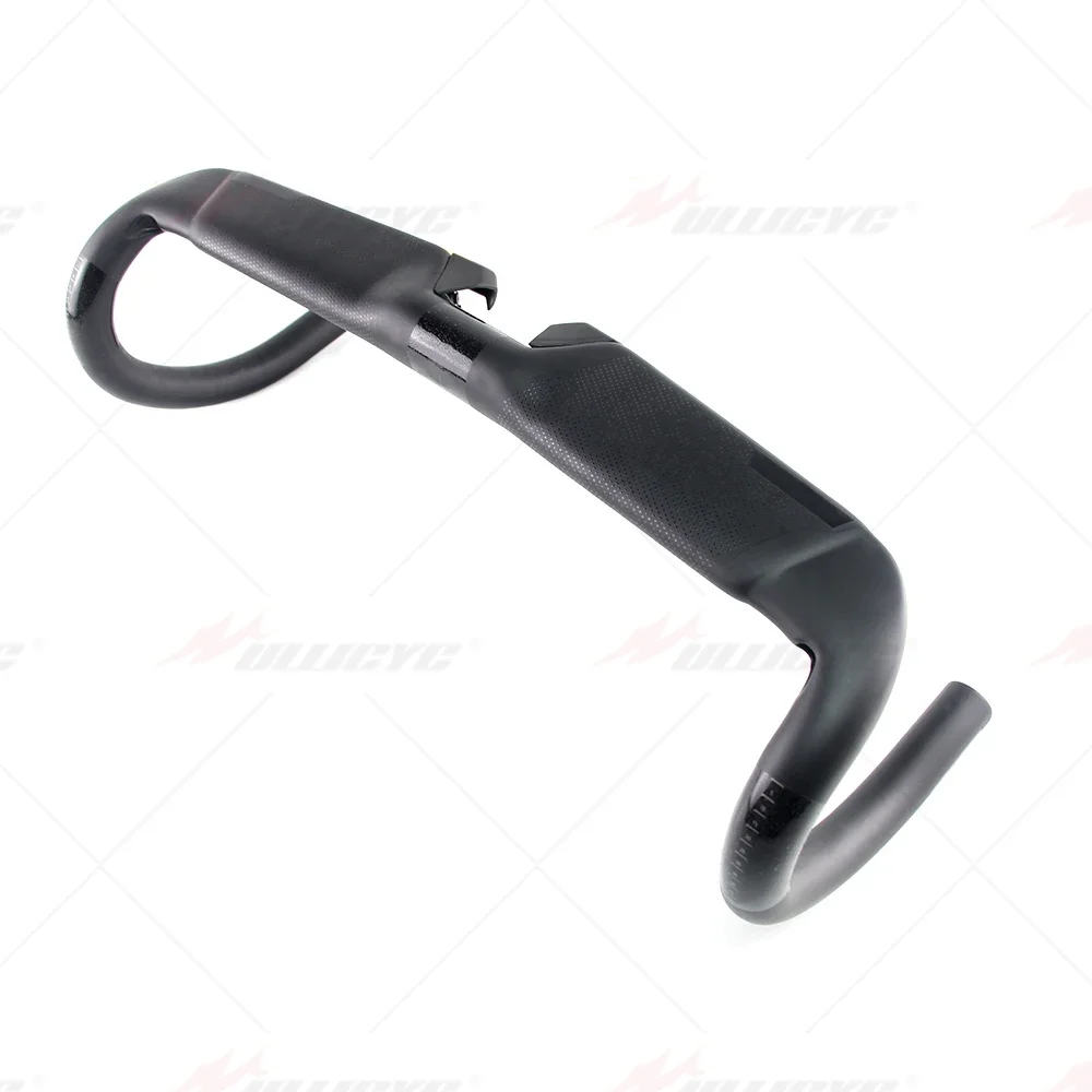 Carbon Integrated Handlebars  Aerofly Carbon Handlebars Matte 31.8*400/420/440mm With Alloy Stem 90/100/110mm