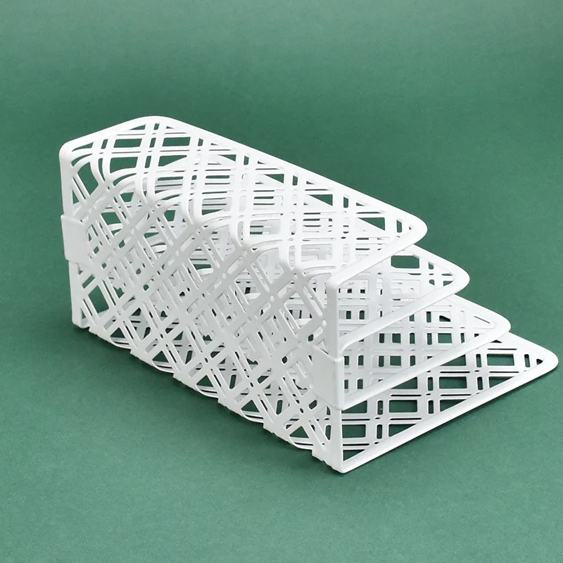 Creative Stamping Storage Rack Multifunctional Metal Three-layer Letter Storage Rack for Magazine Correspondence Storage