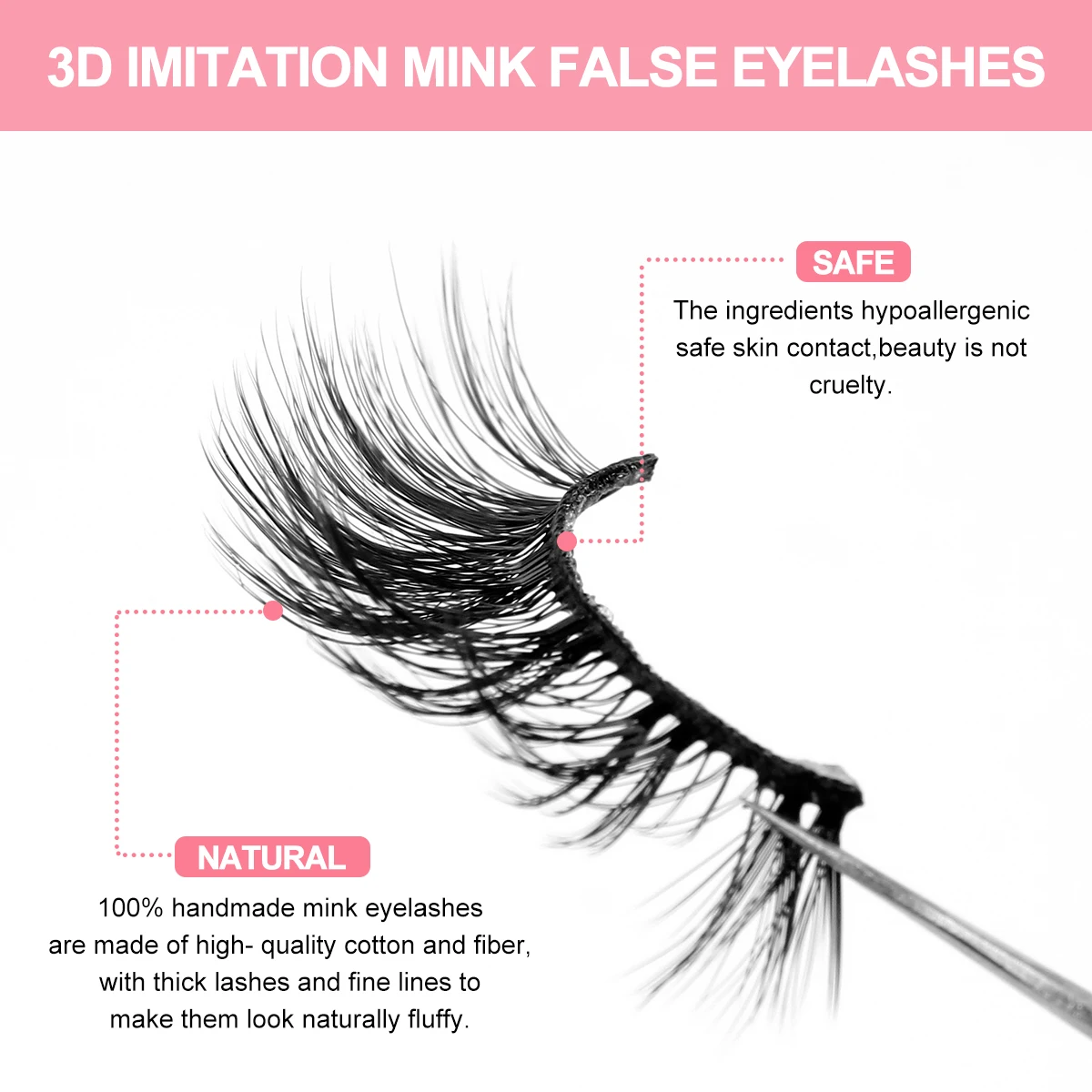 MAGEFY 24 Pairs 4 Styles Faux Mink Eyelashes 6mm-19mm Soft Cross Lashes Natural Look Fluffy Volume Lashes with Indivisual Box