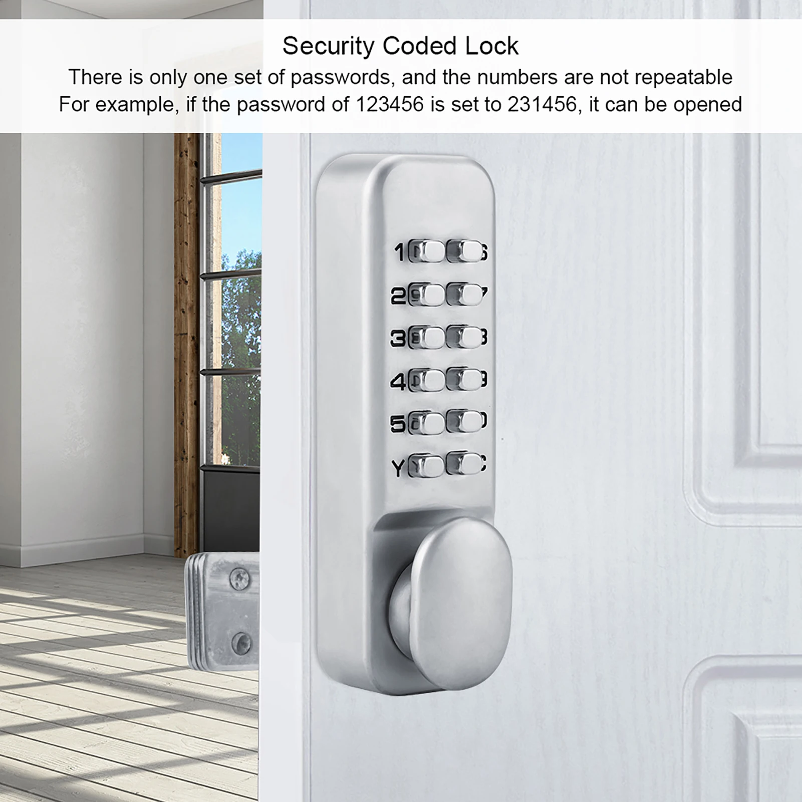 1 - 11 Digit  Combination Cam Door Zinc Alloy Convenient Password Security Coded Lock  Lock Coded Lock Door Coded Lock