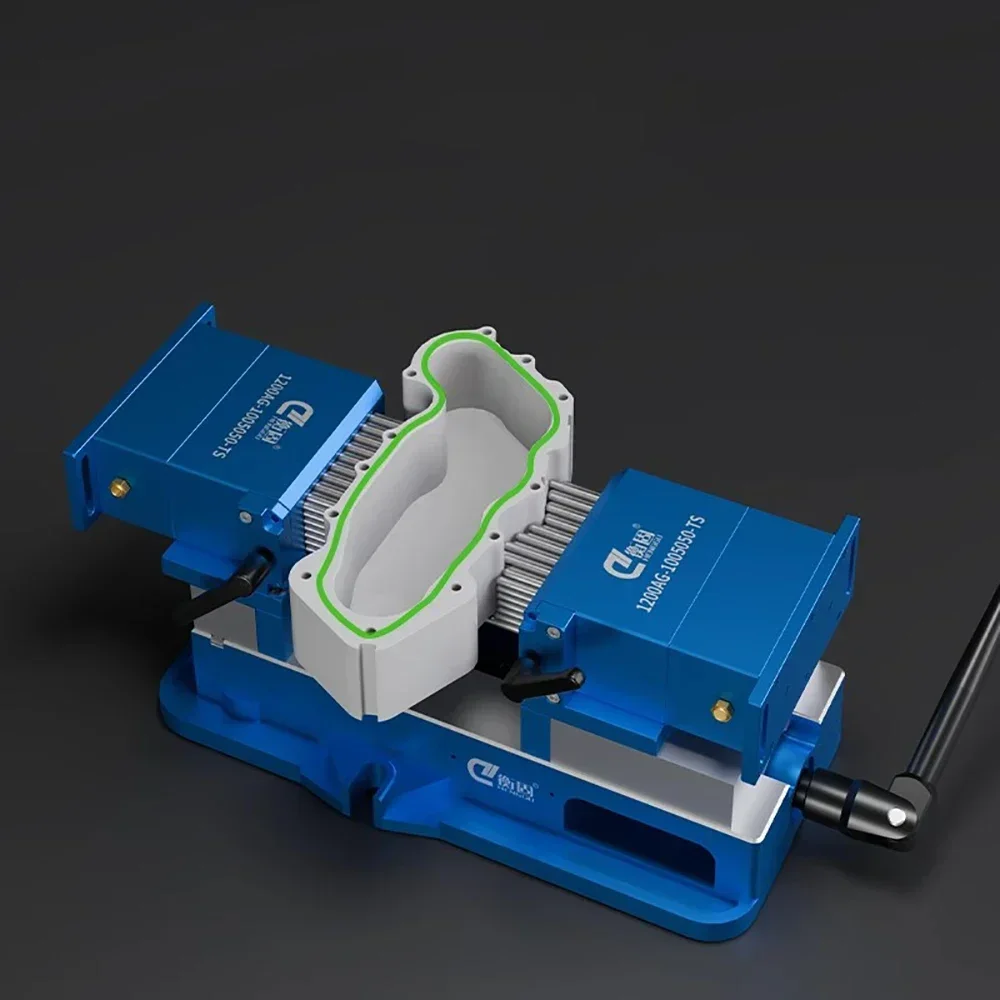 Manual Bench Vice Flexible Fixture 4/6-Inch CNC Assembly Fixed Special Clamping Tool Laser Marking Machine Holder Locator