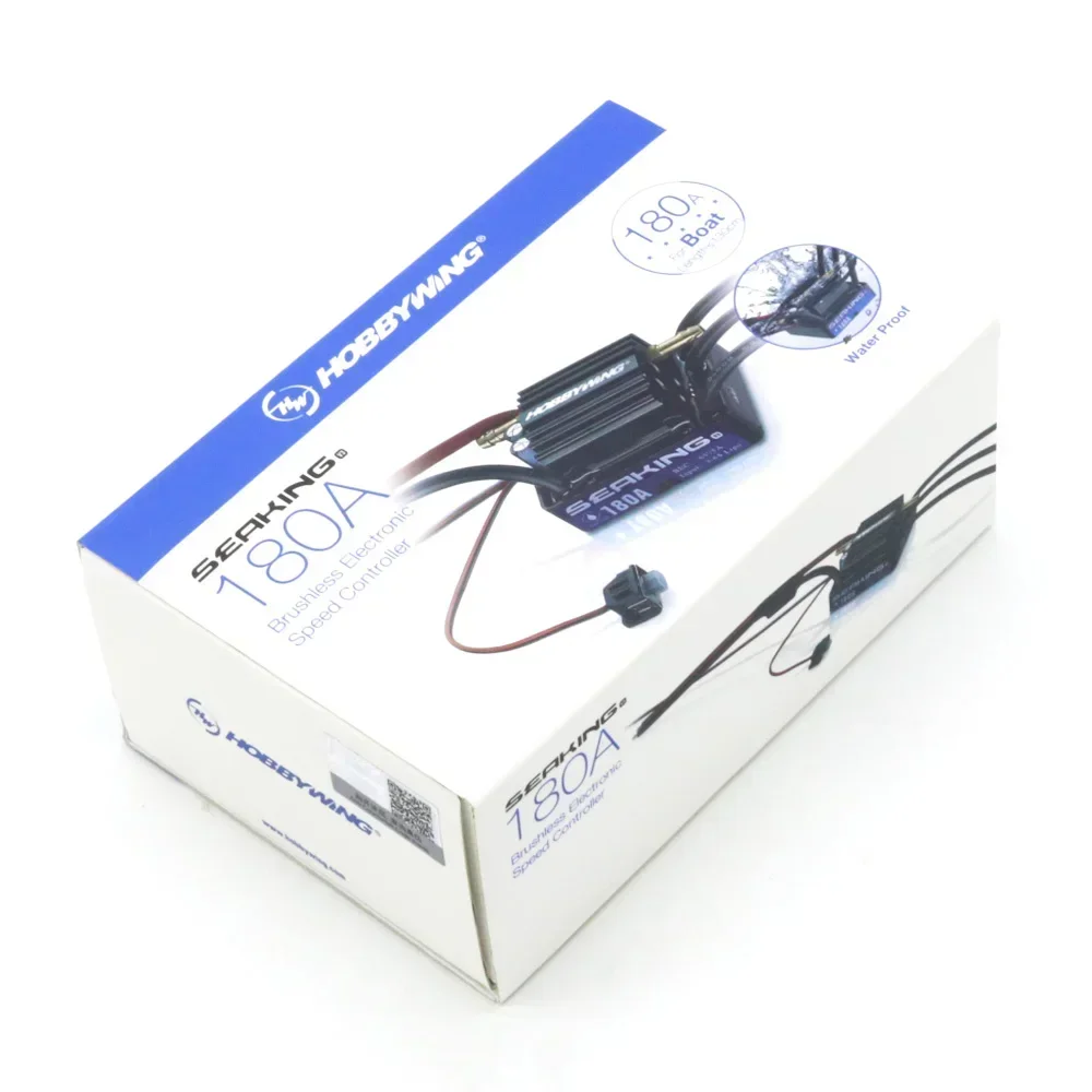 HobbyWing SeaKing V3 Waterproof WP 180A BL Motor ESC 6V/5A BEC For RC R/c Racing Boat(Boat)