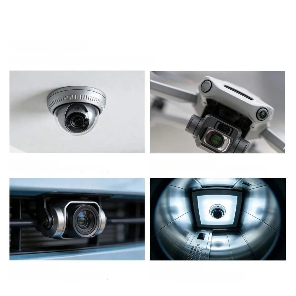 TY-2027 7mm MFor 12 Thread Wide Angle Lens For 14For 1deg FOV for For 1/4 inch Chip Cameras Doorbell and Surveillance