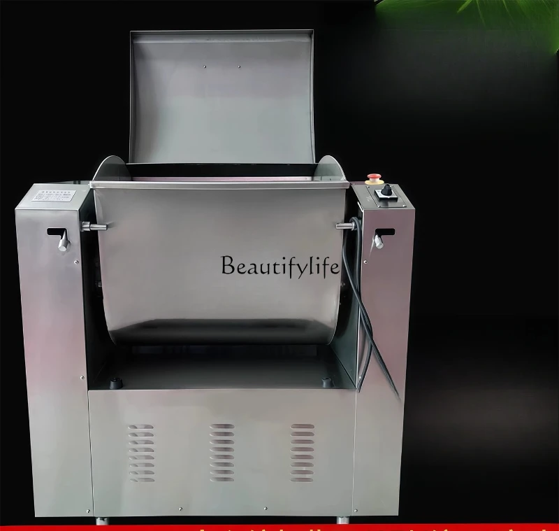 

1All stainless steel large capacity low noise chef 25kg steamed bread ramen kneading and stuffing machine