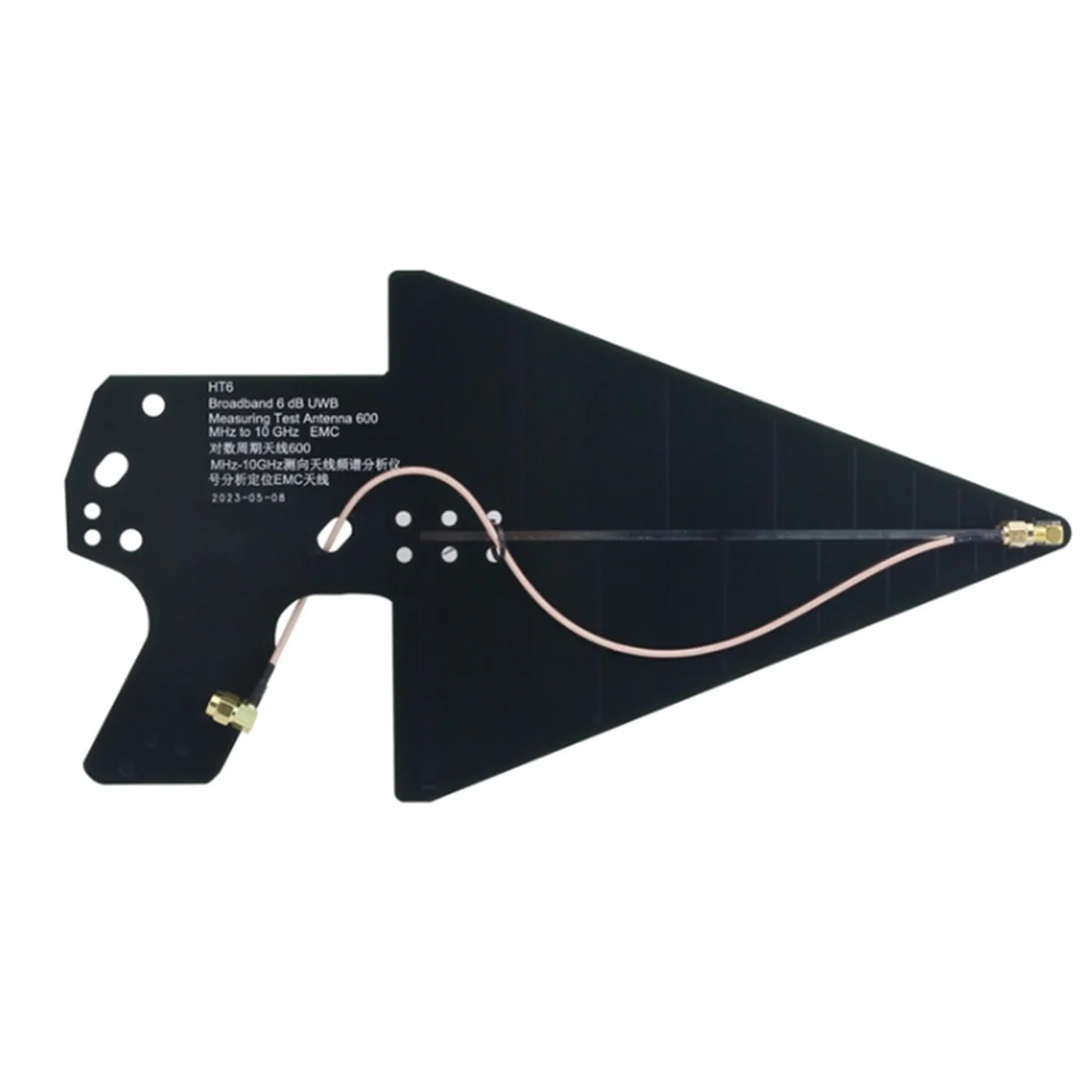 

HT6 50 Ohm Suitable for SA6 Spectrum Analyzer Broadband Antenna 5W Directional Antenna RF 600M-10G UWB Antenna Board(A)