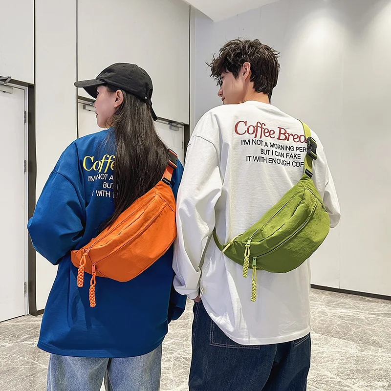 

2025Half Moon женская нагрудная сумка, новая ткань Оксфорд, большая вместительная сумка через плечо, многофункциональные водонепроницаемые поясные сумки для путешествий