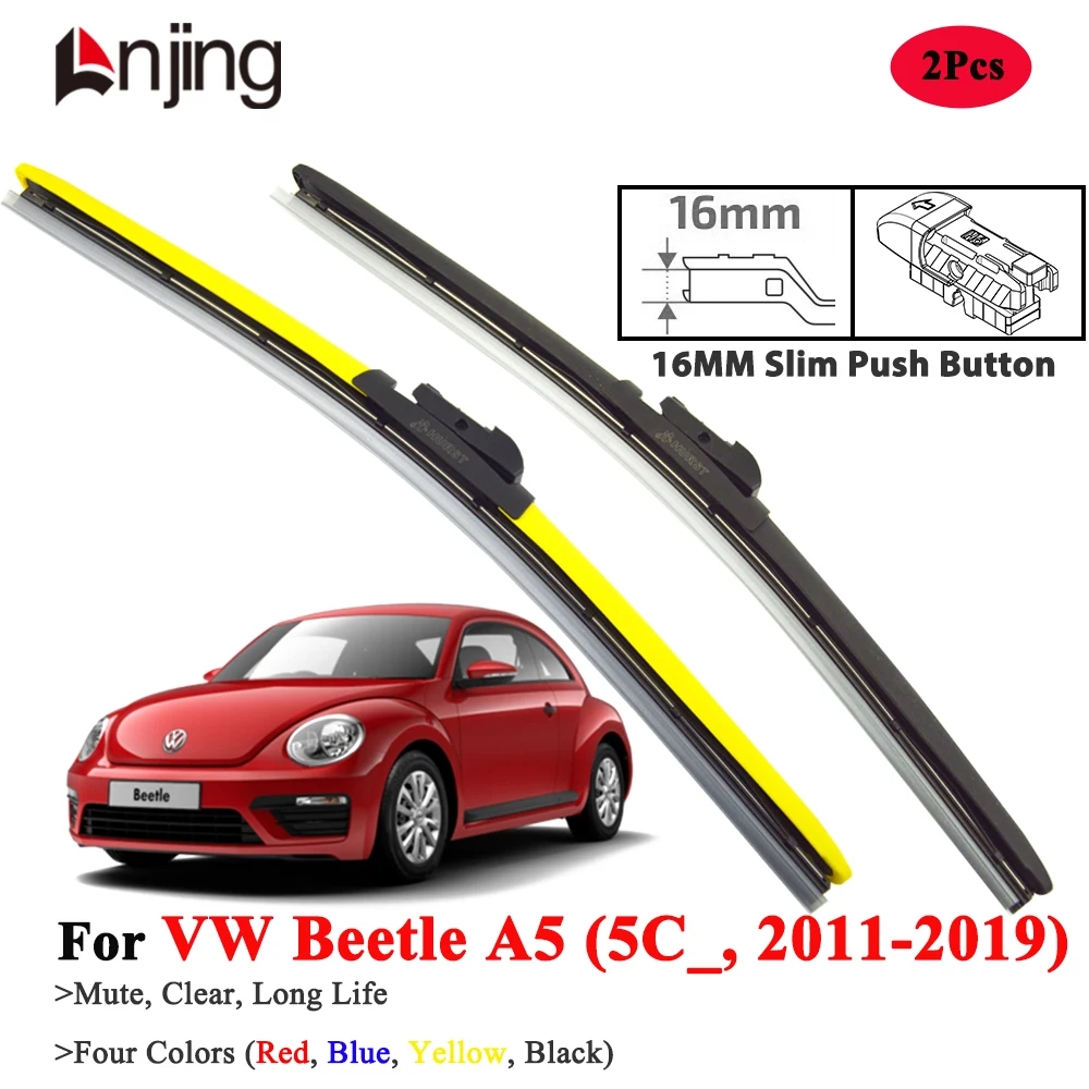 

LNJING Colorful Wiper Blade For VW Volkswagen Beetle A5 5C 2011-2019