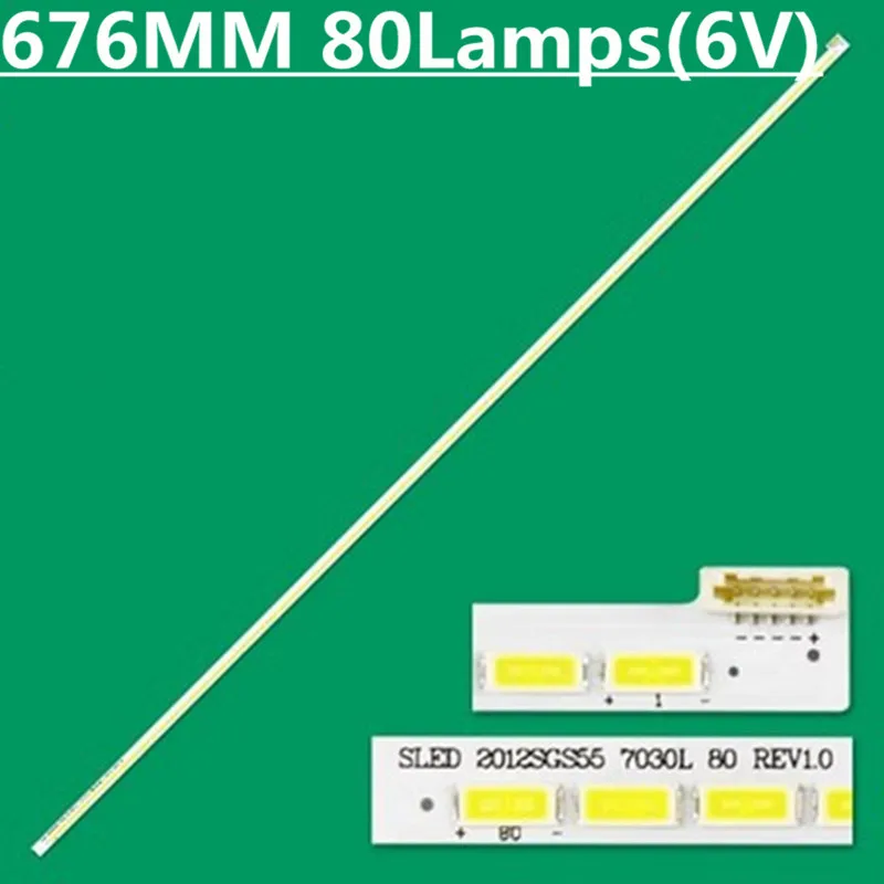 

LED Strip For 55PFL5507T 55PFL5507K 55PFL5527T 55PFL5527K 55PFL5527H 55PFL5537H/12 SLED 2012SGS55 7030L 80 REV1.0 LJ64-03479A