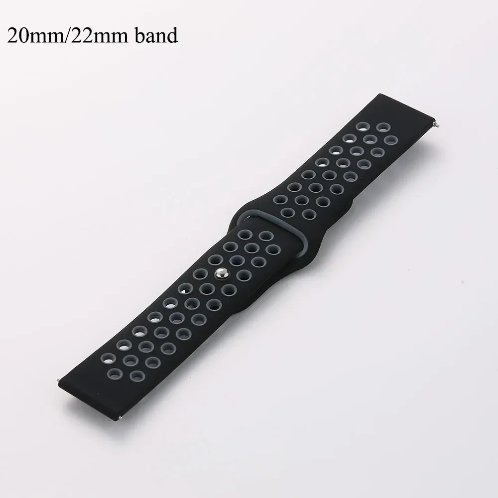 20mm/22mm Watch band For Amazfit GTS 4/GTR 4/3/2 Mini/Pro/stratos/Balance Sport Silicone Bracelet Amazfit bip 5-bip 3 pro strap