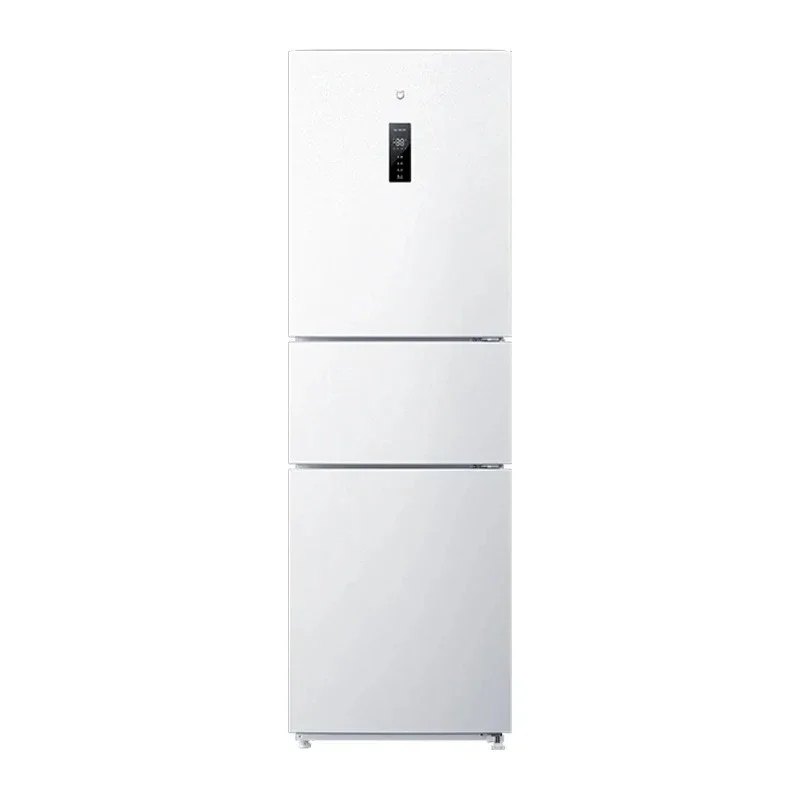 Refrigerator Three Door 256L 2025 Frost Free Refrigerator Ice Feather White Smart