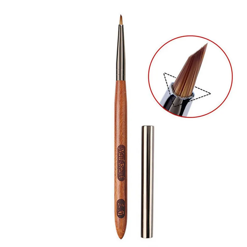 8Style Triangular Petal Nail Brush Acrylic Nail Art Liner Brush Stripes Grid Flower Painting Drawing PenManicure Tools