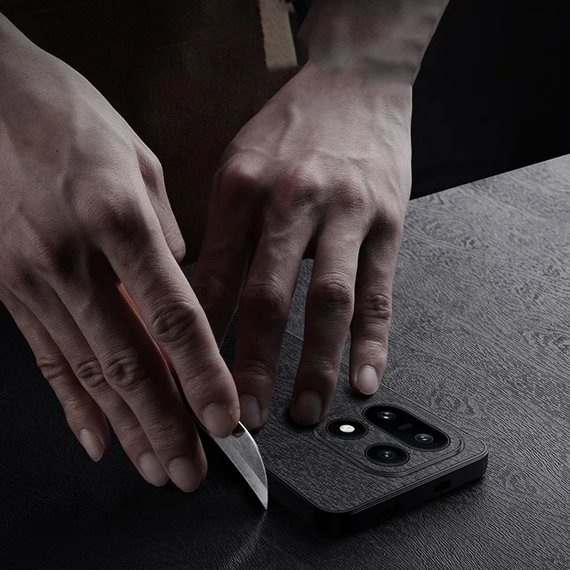 حافظة لهاتف فيفو X300 Pro حافظة هاتف جلدية فاخرة مصنوعة من الخشب لهاتف فيفو X200 Ultra X200 Pro mini X100S X90 Pro Plus غطاء ممتص للصدمات ناعم