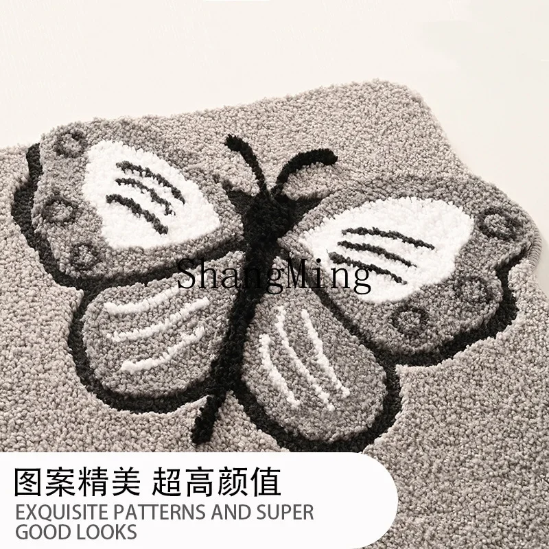 

CL flocking home floor mat living room carpet bedroom bedside study door non-slip suction foot mat wholesale