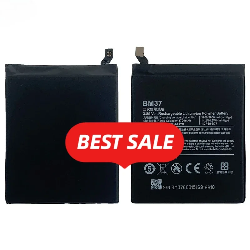 BM37 for Xiaomi Mi 5s Plus Mobile Phone Battery High Quality High Capacity Battery Replacement Bateria Grade A Cell with Tools