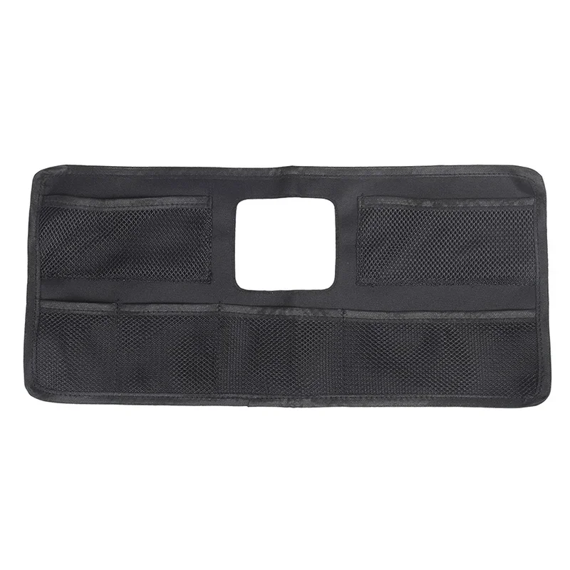 For Land Rover Defender 90 110 130 2020-2024 Oxford Cloth Black Car Co-driver Glove Box Cover Storage Net Pocket Car Accessories