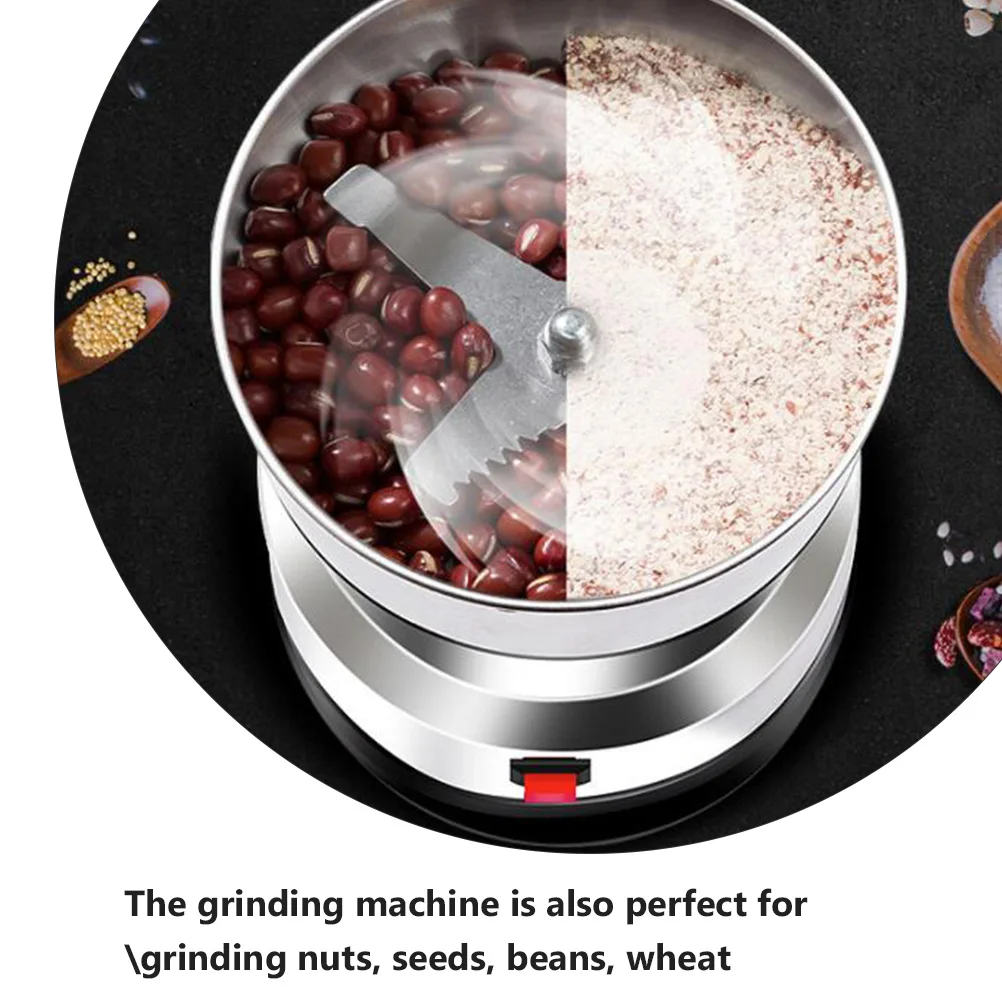 

Stainless Steel Grinding Machine Electric Powder Spice Beans Grinder Home Coffee Maker Powerful Motor Operation Easy