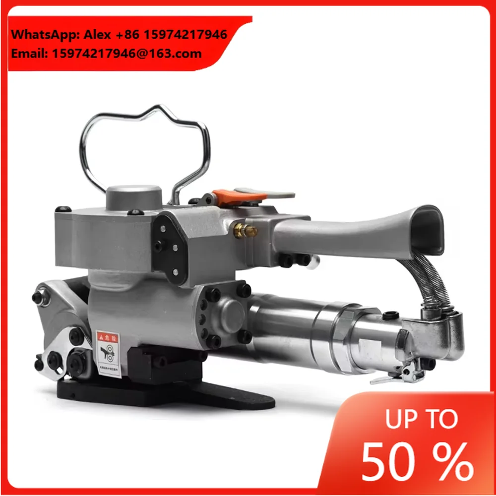 A19 A25 Pneumatic Plastic Steel Belt Baler Handheld Heat Shrinking Sealing Strapping Tool For 16/19/25mm PP PET Tape