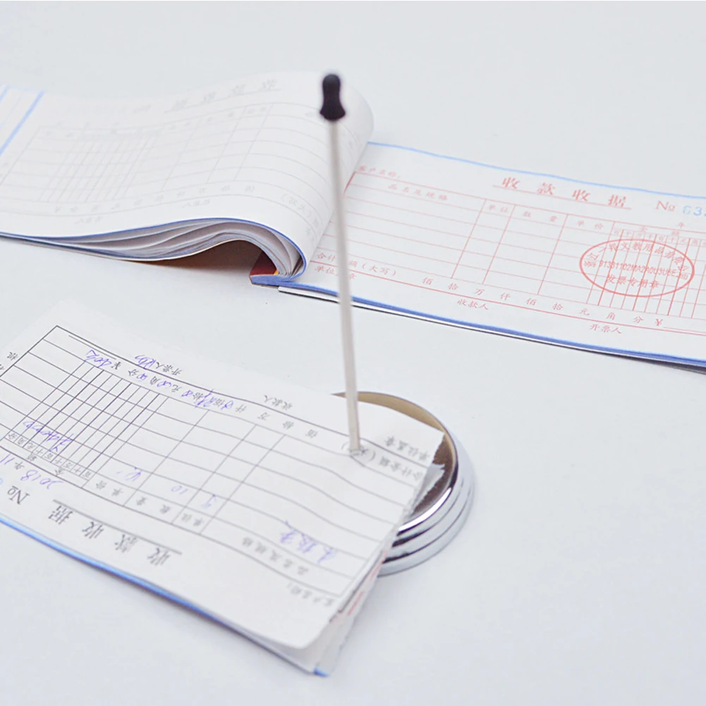 Бумажная палочка для хранения чеков из нержавеющей стали, вилка для чеков, кухонный аксессуар, держатель, счетчик-шпилька, прямой стержень