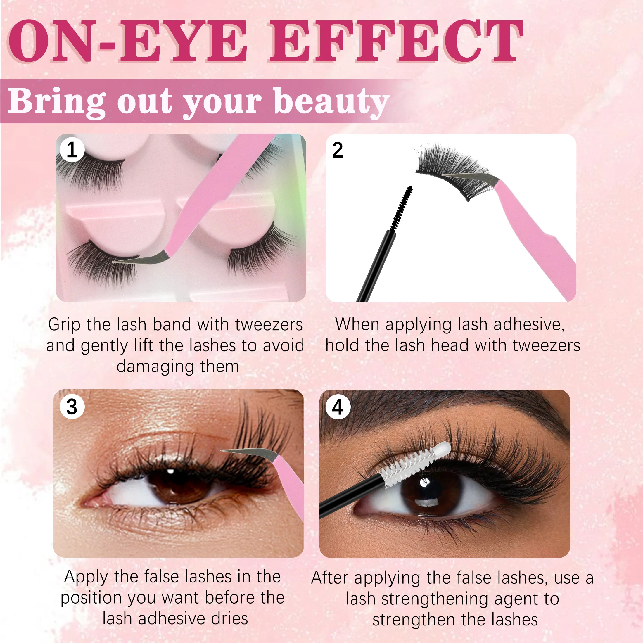 5 أزواج من الرموش الصناعية الطبيعية رقيقة الفرقة يدوية الصنع قصيرة أخف رمش موضة Wispy تمديد أدوات ماكياج الطرف #5