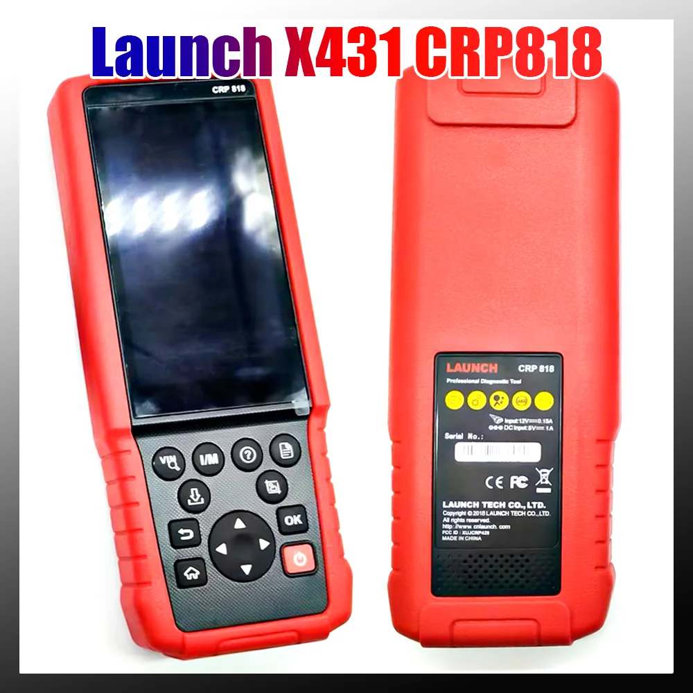 Launch X431 CRP818 OBD2 Scanner Full System Car Diagnostic Tool ABS Bleeding TPMS Reset Injector Coding Auto OBD 2 Code Reader