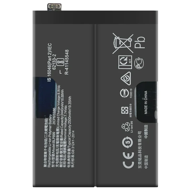 High quality Battery BLP899 BLP925 For OnePlus 10 Pro 10R/10T 5000mAh Replacement Battery Mobile Phone Batteries