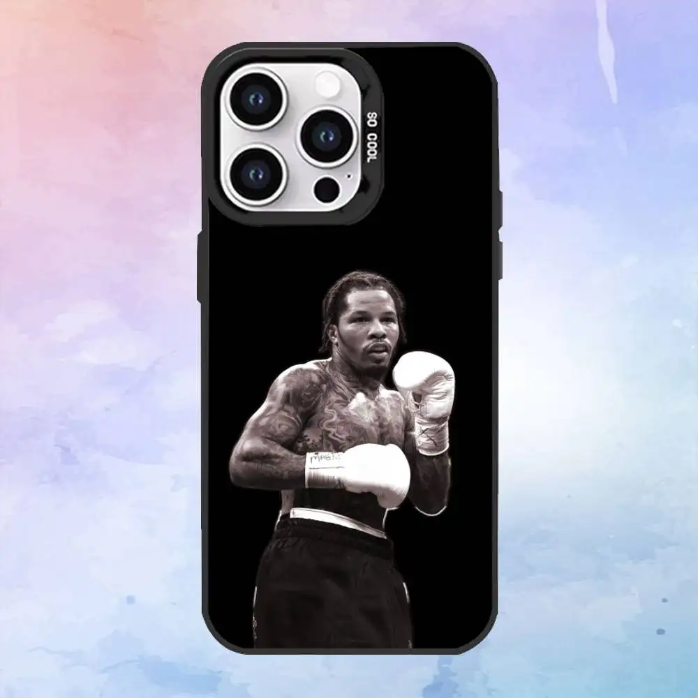 حافظة هاتف G-Gervonta Boxer D-Davis لهاتف iPhone17,16,15,14,13,12,11 Plus، Pro Max غطاء مقاوم للصدمات باللون الأسود غير اللامع #4