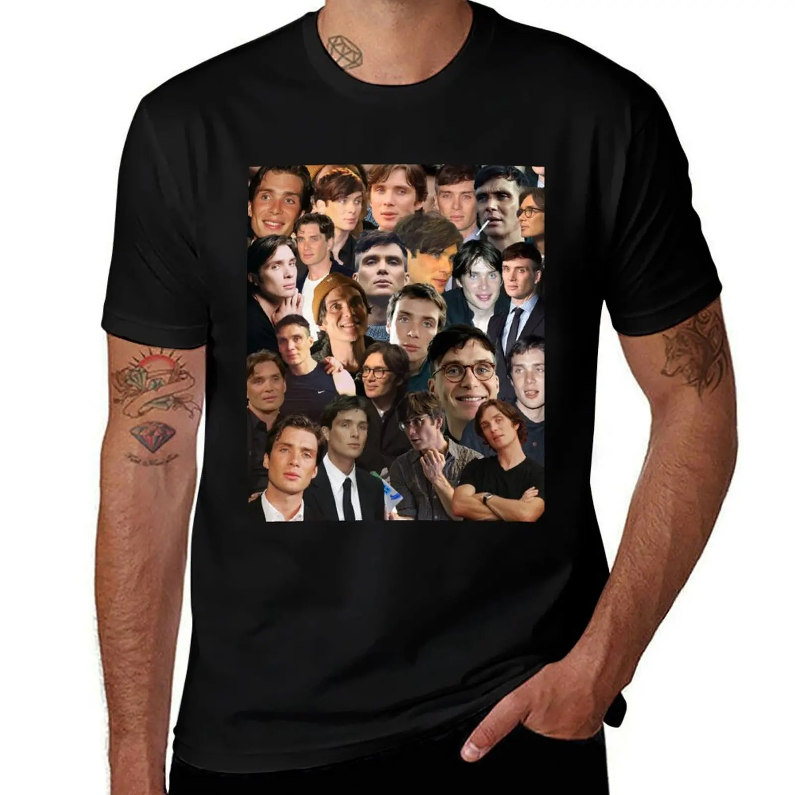 

Cillian Murphy Photo Collage T-Shirt t shirt man designer cotton t shirt man t shirt man cotton T-Shirt