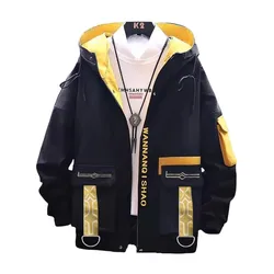 Honkai: Star Rail Trailblazer Cosplay Sweatshirts Hoodie Men's Patchwork Black Windbreaker Coats Women Thin College Jacket