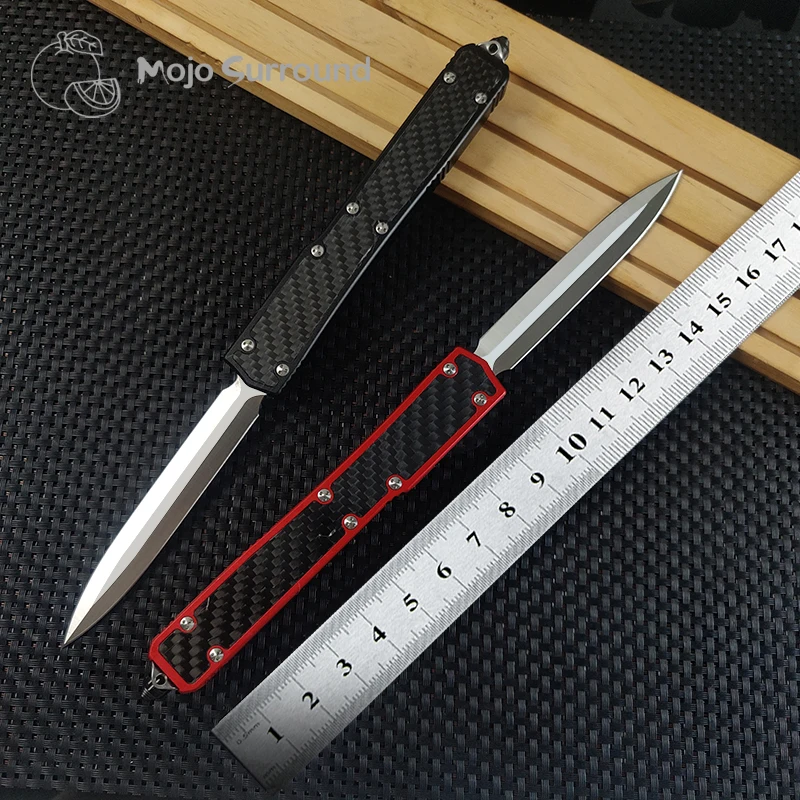 Micro MKR 2 Series Knife MA KO RA II 2 Double Edge Tech Knife EDC Self Defense Tactical Pocketknives Carbon Fibre A16