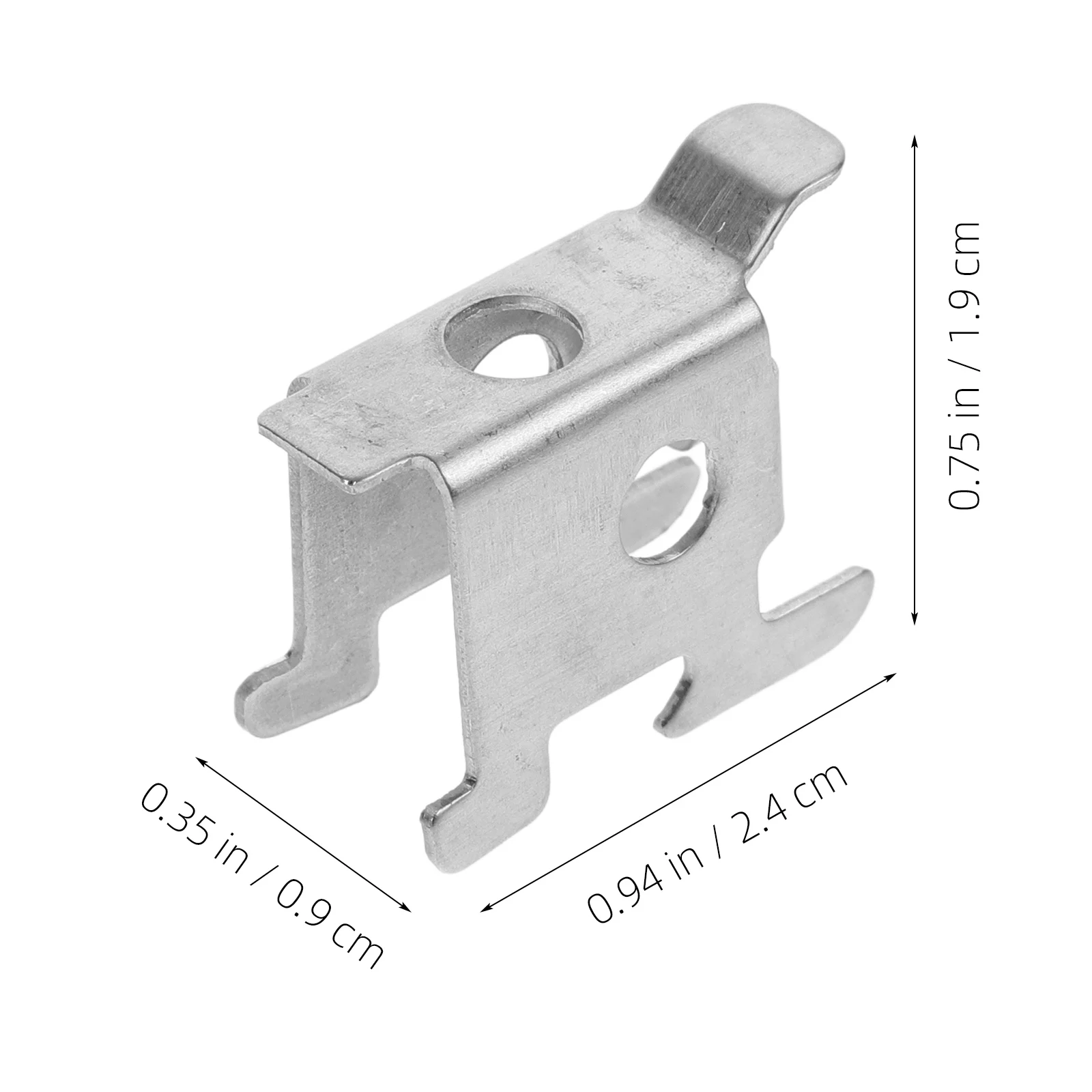 

4pcs Freezer Shelf Clips Stainless Steel Refrigerator Hooks Metal Support Clamps Rack Brackets Cooler Storage Solutions Beverage