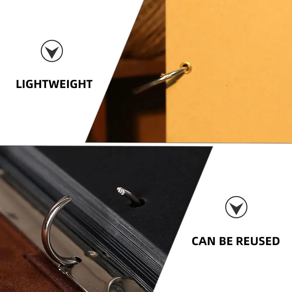 12 Pcs Binder Rings Book Circle Album Card Binding Metal Craft Rings for DIY Notebooks Photo Albums Scrapbooking Flexible