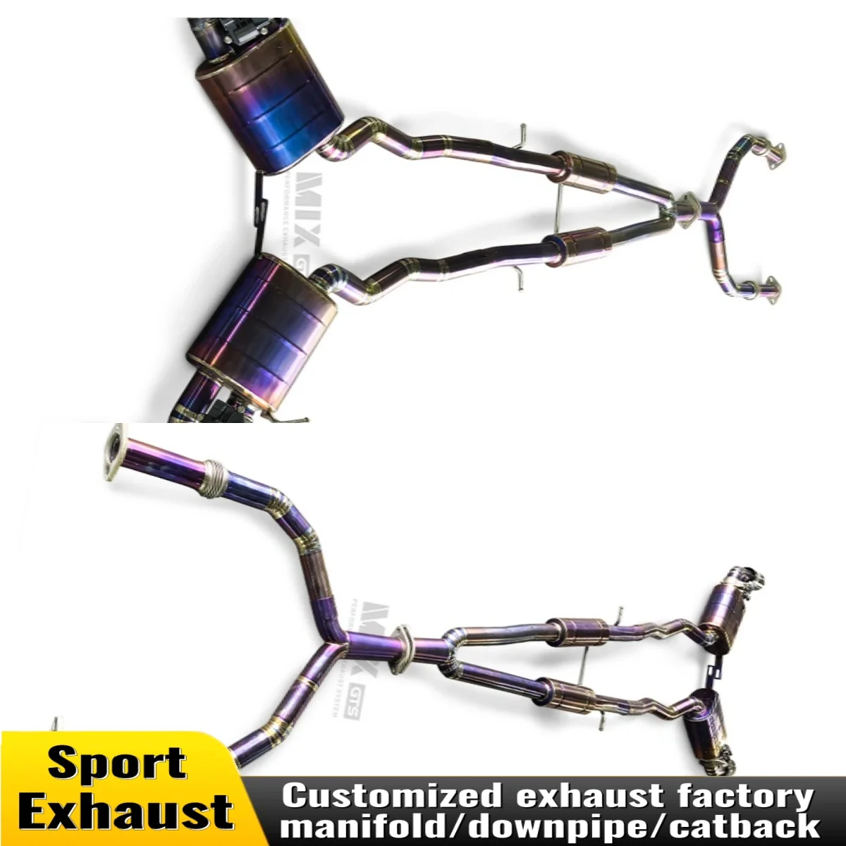 

High performance valve exhaust catback for2014-2022 Infiniti Q50S 3.7titanium alloy intelligent exhaust auto parts customization