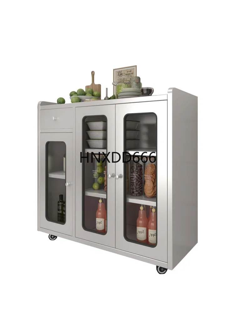 

Stainless steel side cabinet, pot storage, locker rack