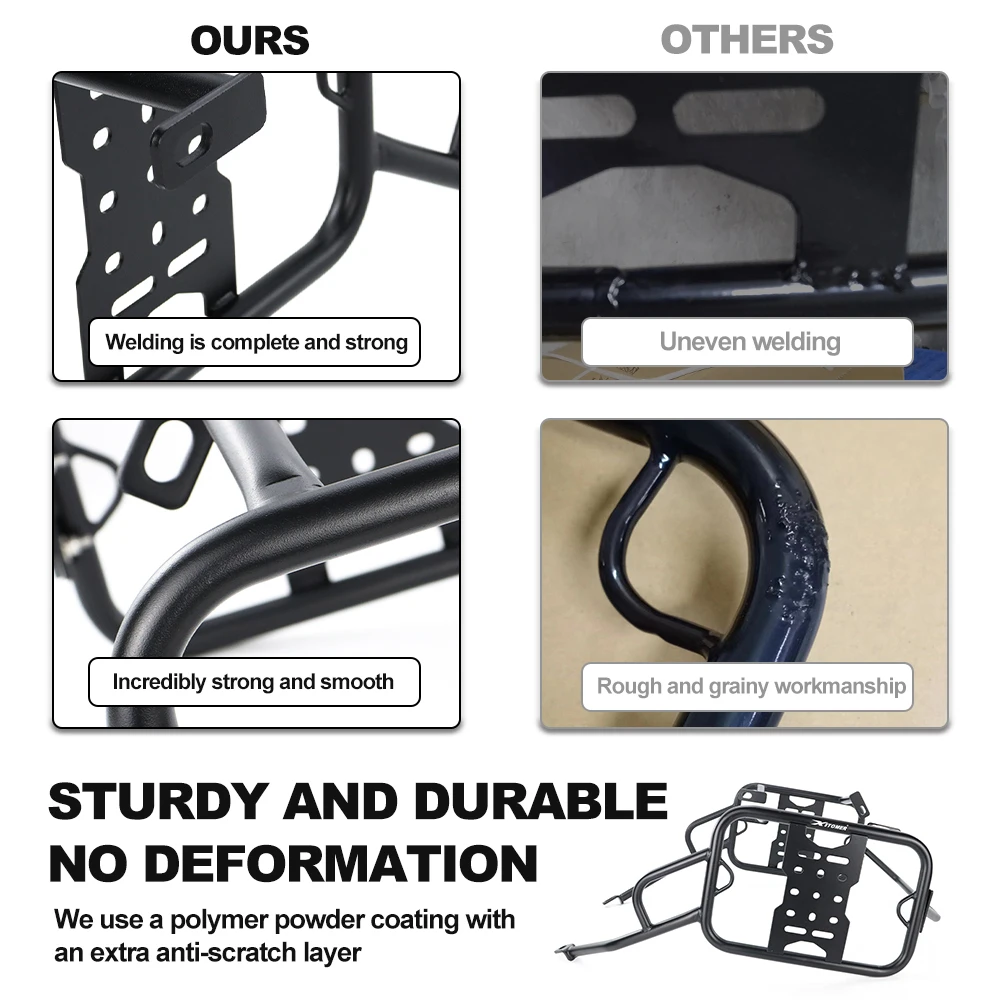 لهوندا CRF300 رالي/L 2021 2022 2023 2024 2025 دراجة نارية العديلات رف السرج دعم قوس الجانب رفوف الأمتعة