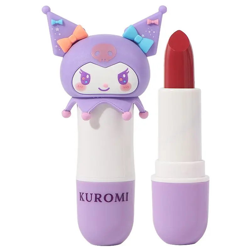 MINISO Sanrio Kurome Melody Light Color Moisturizing Long-lasting Moisturizing Lipstick Animation Character Kuromi Jewelry Gift