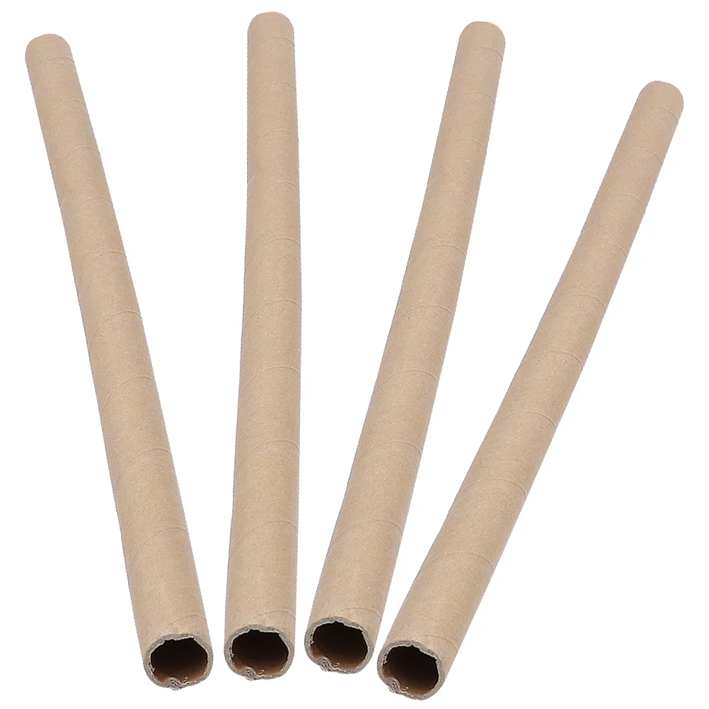 

4 Pcs Carton Packaging Classroom DIY Paper Tube Blank Cardboard Tubes Fishing Rod Round