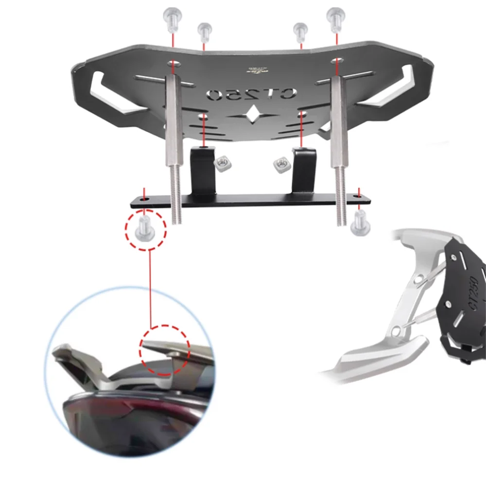 For KYMCO 2023 CT250 Luggage rack modification shelves trunk racks luggage trunk racks thickened motorcycle accessories